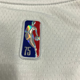 Detroit Pistons 75周年 活塞队 白色 1号 艾佛森