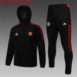 21-22 Manchester United (black) Windbreaker Soccer Jacket Training Suit