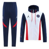 21-22 Paris Saint-Germain (White) Jacket and cap set training suit Thailand Qualit