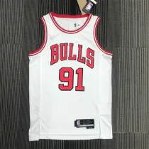 Chicago Bulls NBA 75周年 公牛队 白色 91号 罗德曼