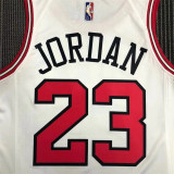 Chicago Bulls NBA 75周年 公牛队 白色 23号 乔丹