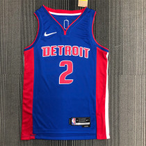 Detroit Pistons 75周年 活塞队 蓝色 2号 坎宁安
