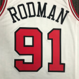Chicago Bulls NBA 75周年 公牛队 白色 91号 罗德曼