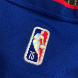 Detroit Pistons  75周年 活塞队 蓝色 1号 艾佛森