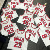 Chicago Bulls NBA  75周年 公牛队 白色 33号 皮蓬