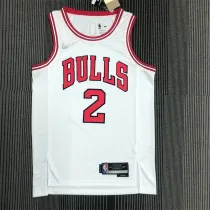 Chicago Bulls NBA 75周年 公牛队 白色 2号 鲍尔