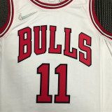 Chicago Bulls NBA  75周年 公牛队 白色 11号 德罗赞