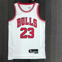 Chicago Bulls NBA 75周年 公牛队 白色 23号 乔丹