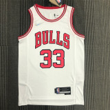 Chicago Bulls NBA  75周年 公牛队 白色 33号 皮蓬