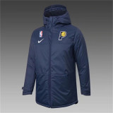 Long Pattern 21-22 Indiana Pacers (blue) Jcotton-padded clothes Soccer Jacket