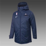 Long Pattern 21-22 Los Angeles Clippers (blue) Jcotton-padded clothes Soccer Jacket