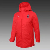 Long Pattern 21-22 AC Milan (White) Jcotton-padded clothes Soccer Jacket