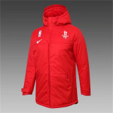 Long Pattern 21-22 Houston Rockets (Red) Jcotton-padded clothes Soccer Jacket