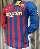 Long sleeve 21-22 FC Barcelona home Player Version Thailand Quality