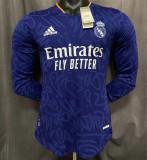 Long sleeve 21-22 Real Madrid Away Player Version Thailand Quality