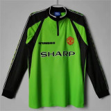 Long sleeve 1998 Manchester United (Goalkeeper) Retro Jersey Thailand Quality