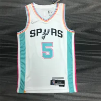 San Antonio Spurs  22赛季 马刺队 城市版 5号 穆里