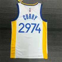 Golden State Warriors 75周年勇士队V领 白 2974 库里