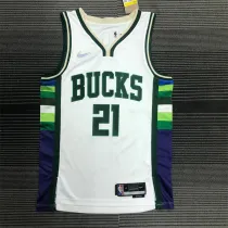 Milwaukee Bucks  22赛季 雄鹿队 城市版 21号 霍勒迪