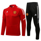 21-22 Manchester United (Red) Jacket Adult Sweater tracksuit set