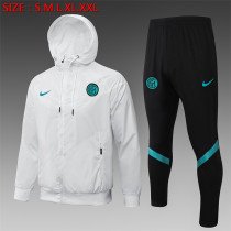21-22 Inter milan (White) Windbreaker Soccer Jacket Training Suit