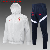 21-22 France (White) Windbreaker Soccer Jacket Training Suit