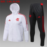 21-22 Flamengo (White) Windbreaker Soccer Jacket Training Suit