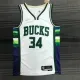 Milwaukee Bucks  22赛季 雄鹿队 城市版 34号 字母哥