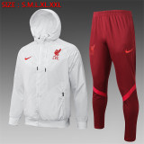 21-22 Liverpool (White) Windbreaker Soccer Jacket Training Suit
