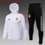 21-22 SL Benfica (White) Windbreaker Soccer Jacket Training Suit