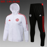 21-22 Manchester United (White) Windbreaker Soccer Jacket Training Suit