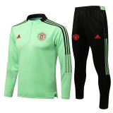 21-22 Manchester United (green) Adult Sweater tracksuit set