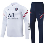 Young 21-22 Paris Saint-Germain (White) Player Version Sweater tracksuit set