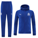 21-22 Marseille (bright blue) Jacket and cap set training suit Thailand Qualit