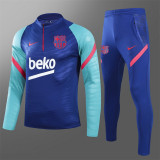 Young 21-22 Barcelona (blue) Player Version Sweater tracksuit set