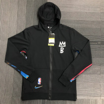 Brooklyn Nets Jacket 球员版 GI 篮网队 涂鸦 出场服外套