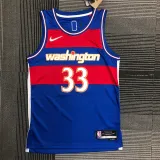 Washington Wizards 22赛季奇才队城市版 33号 库兹马