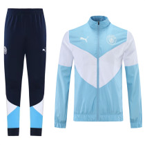 21-22 Manchester City (blue) Windbreaker Soccer Jacket Training Suit