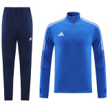 21-22 Adidas (bright blue) Adult Sweater tracksuit set