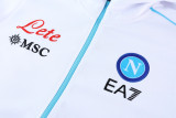 22-23 SSC Napoli (White) Jacket and cap set training suit Thailand Qualit