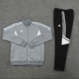 22-23 Adidas (grey) Jacket Adult Sweater tracksuit set