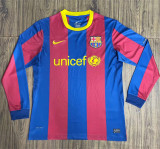 Long sleeve 10-11 FC Barcelona home Retro Jersey Thailand Quality