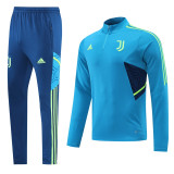 22-23 Juventus FC (blue) Adult Sweater tracksuit set