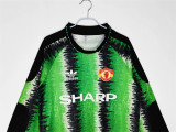 Long sleeve 1990 Manchester United (Goalkeeper) Retro Jersey Thailand Quality