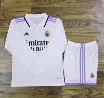 Long sleeve 22-23 Real Madrid home Set.Jersey & Short High Quality