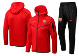 22-23 Barcelona (Red) Jacket and cap set training suit Thailand Qualit
