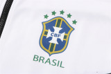 22-23 Brazil (White) Jacket and cap set training suit Thailand Qualit