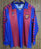 Long sleeve 1992 FC Barcelona home Retro Jersey Thailand Quality