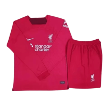 Long sleeve 22-23 Liverpool home Set.Jersey & Short High Quality
