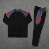 22-23 (black) Jacket Adult Sweater tracksuit set